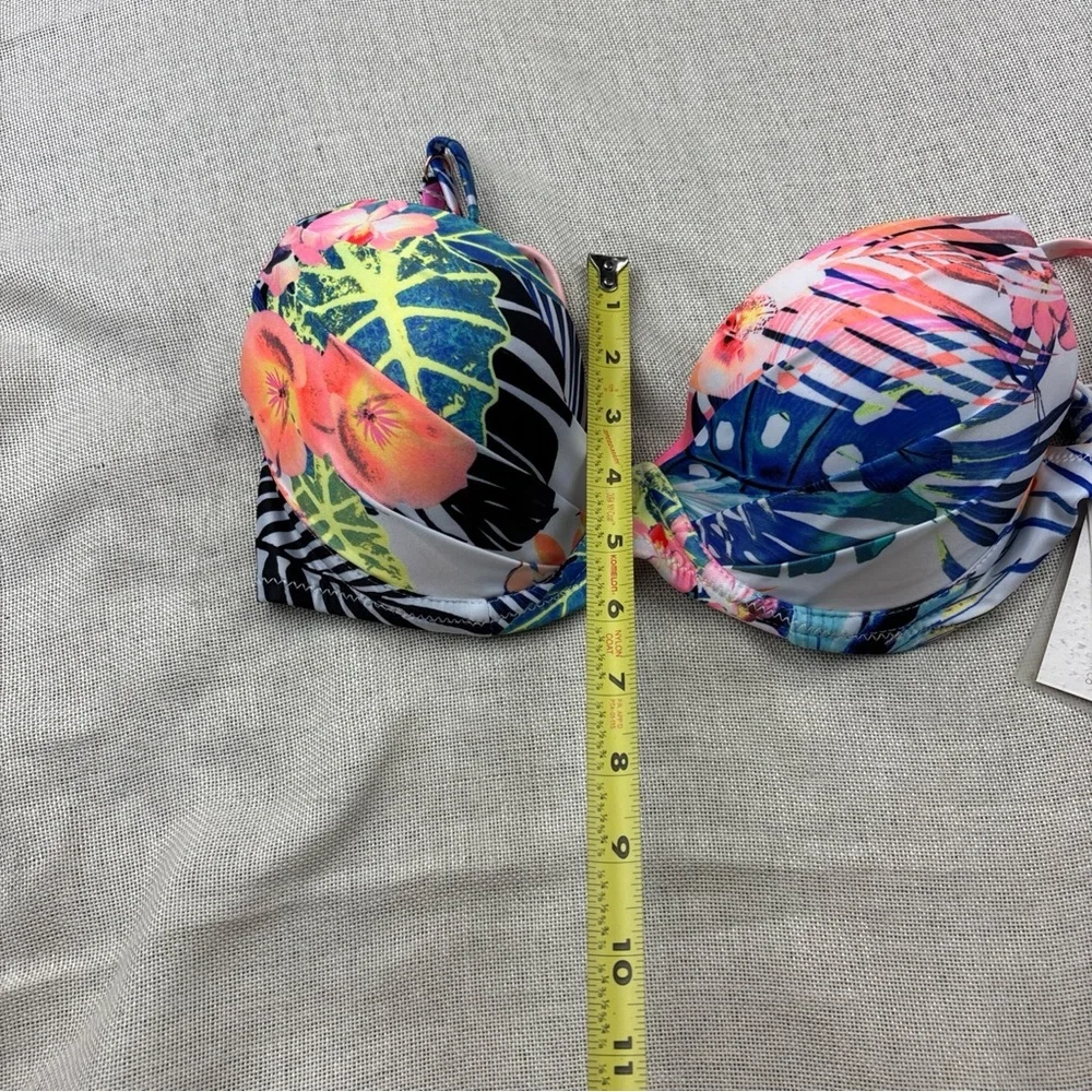 Raisins Women's Haleiwa Moonshadow Underwire Bra Swim Top Size M